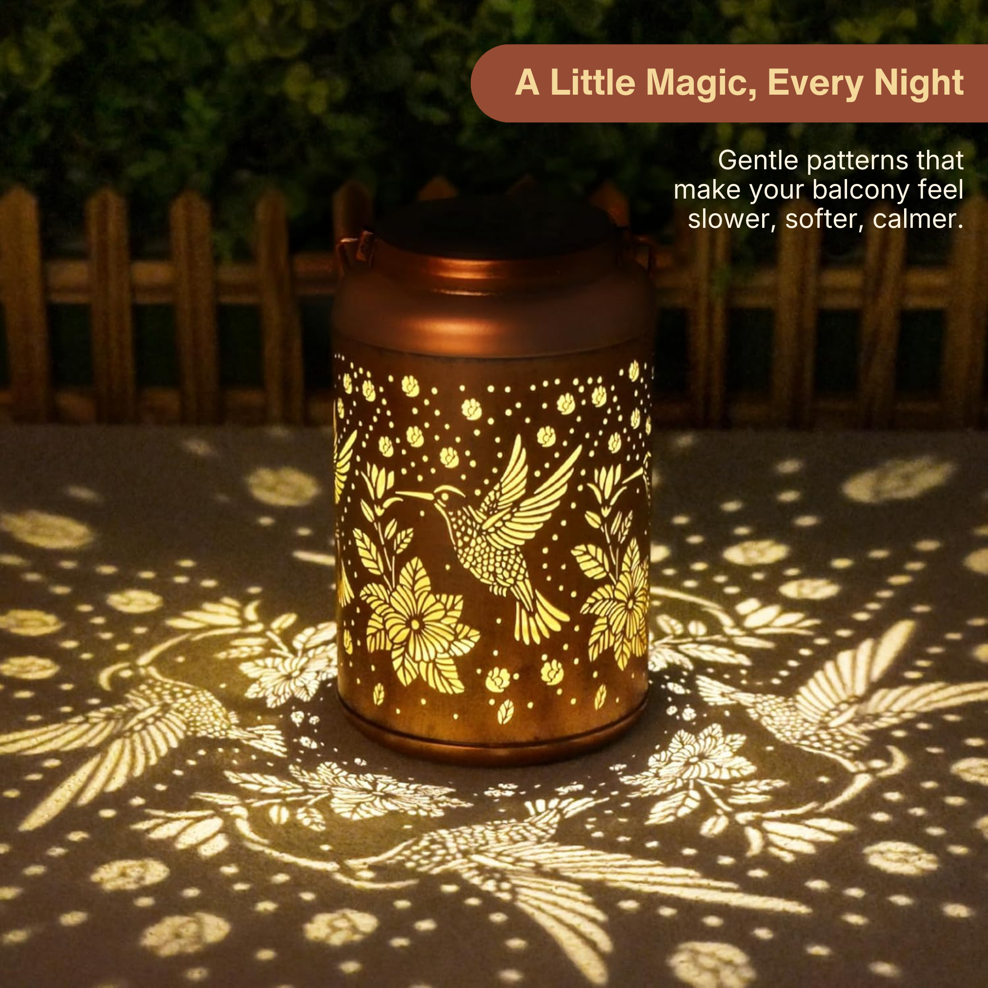 Solar Hummingbird Lantern