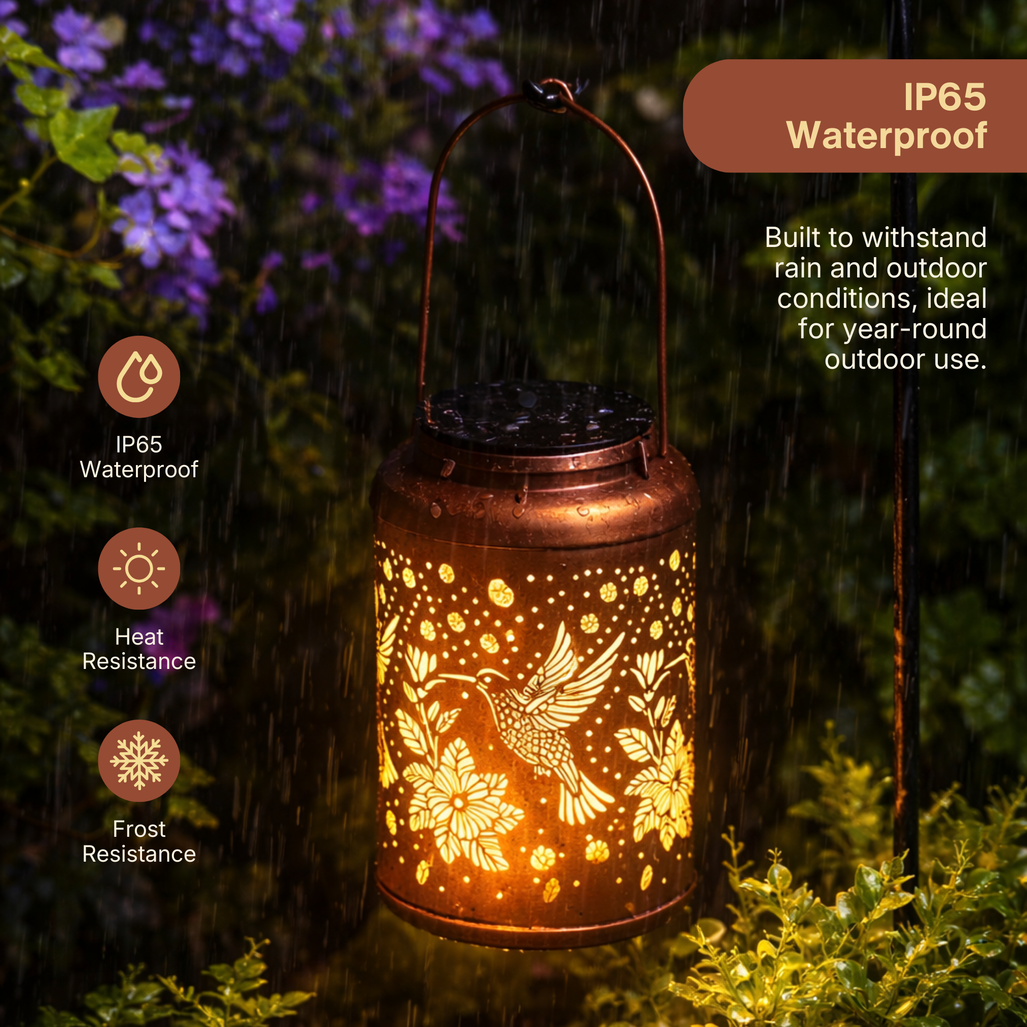 Solar Hummingbird Lantern