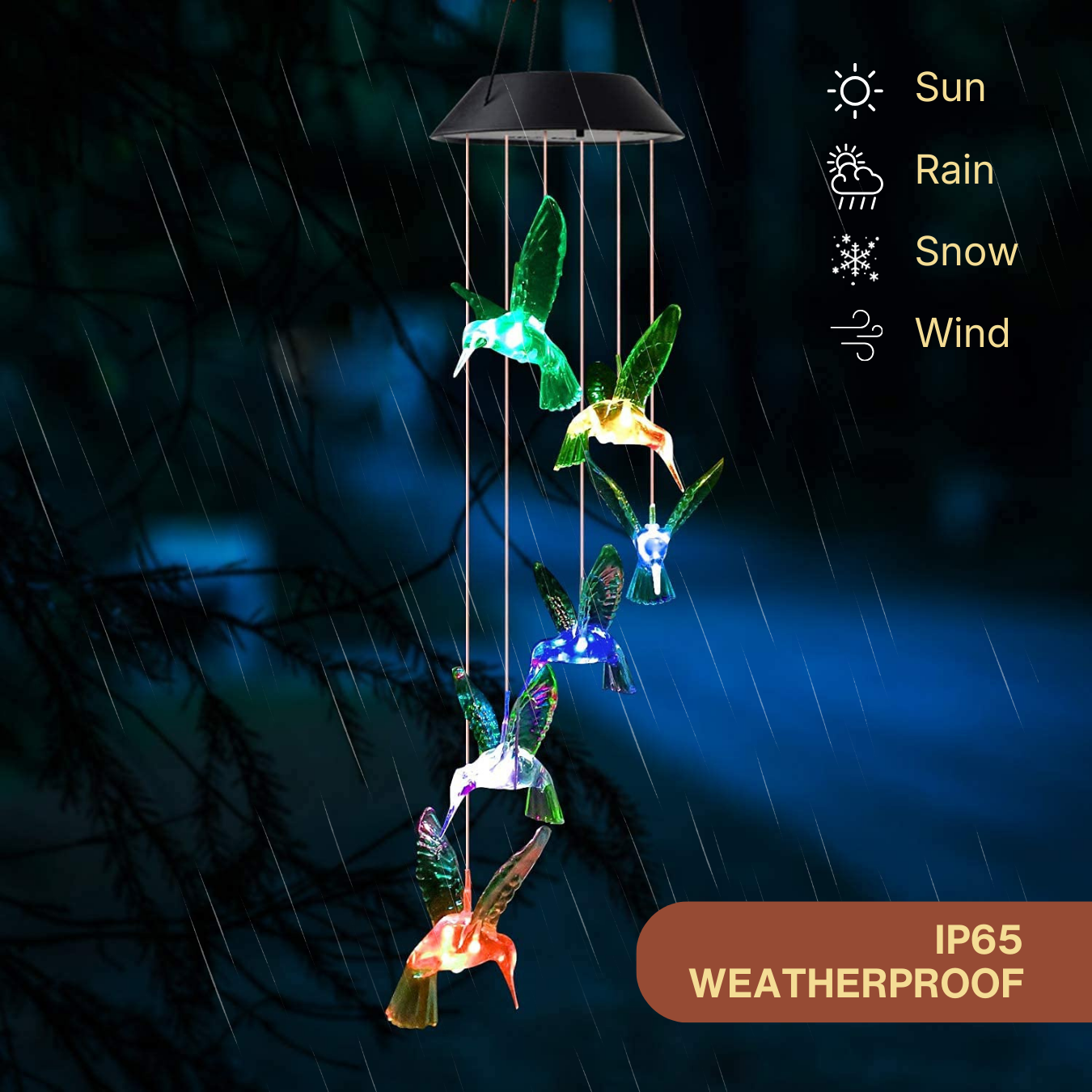 Solar Hummingbirds Chime
