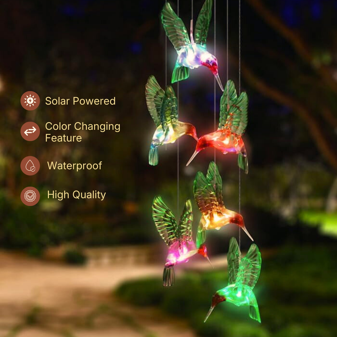 Solar Hummingbirds Chime